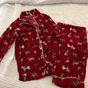 Women’s flannel Christmas pajamas set size Small